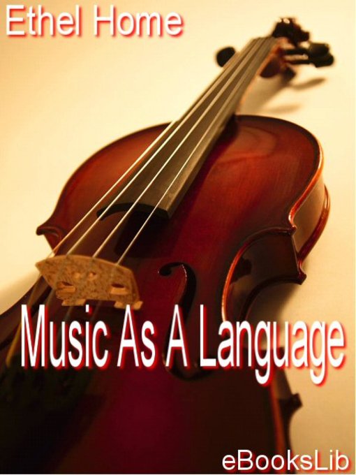 Cover image for Music As a Language
